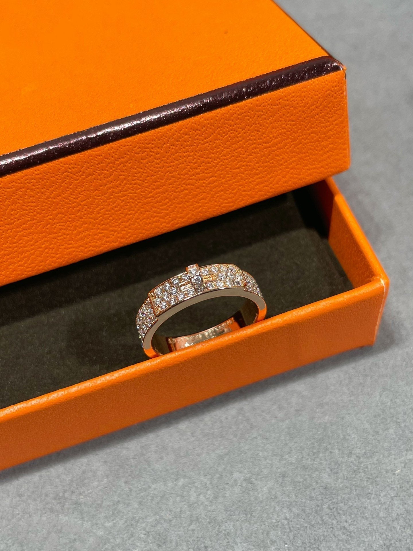 [BloomBling]KELLY PINK GOLD DIAMOND RING