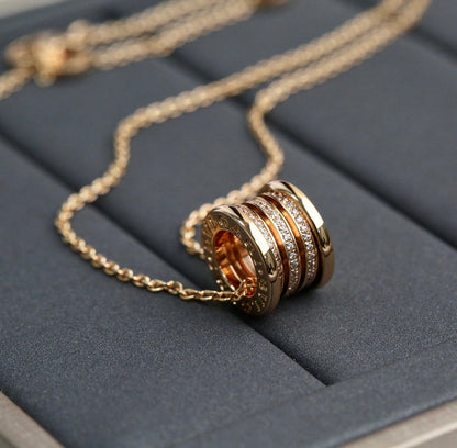 [BloomBling]ZERO 1 PINK GOLD DIAMOND NECKLACE