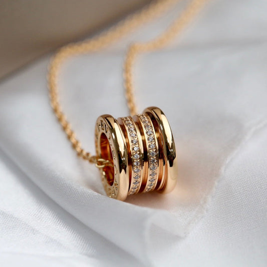 [BloomBling]ZERO 1 PINK GOLD DIAMOND NECKLACE