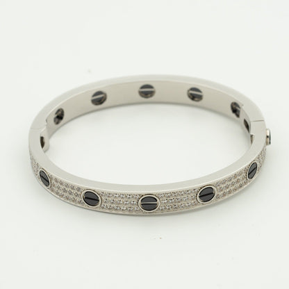 [BloomBling]LOVE BRACELET 6.1MM DIAMOND-PAVED CERAMIC