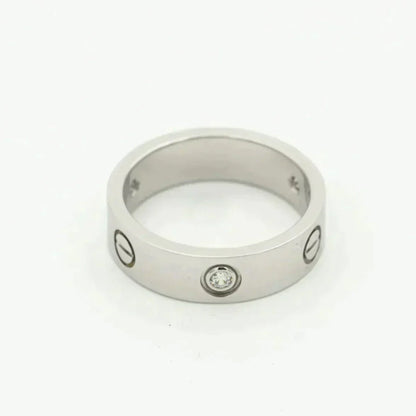 [BloomBling]LOVE RING 5.5MM 3 DIAMONDS SILVER