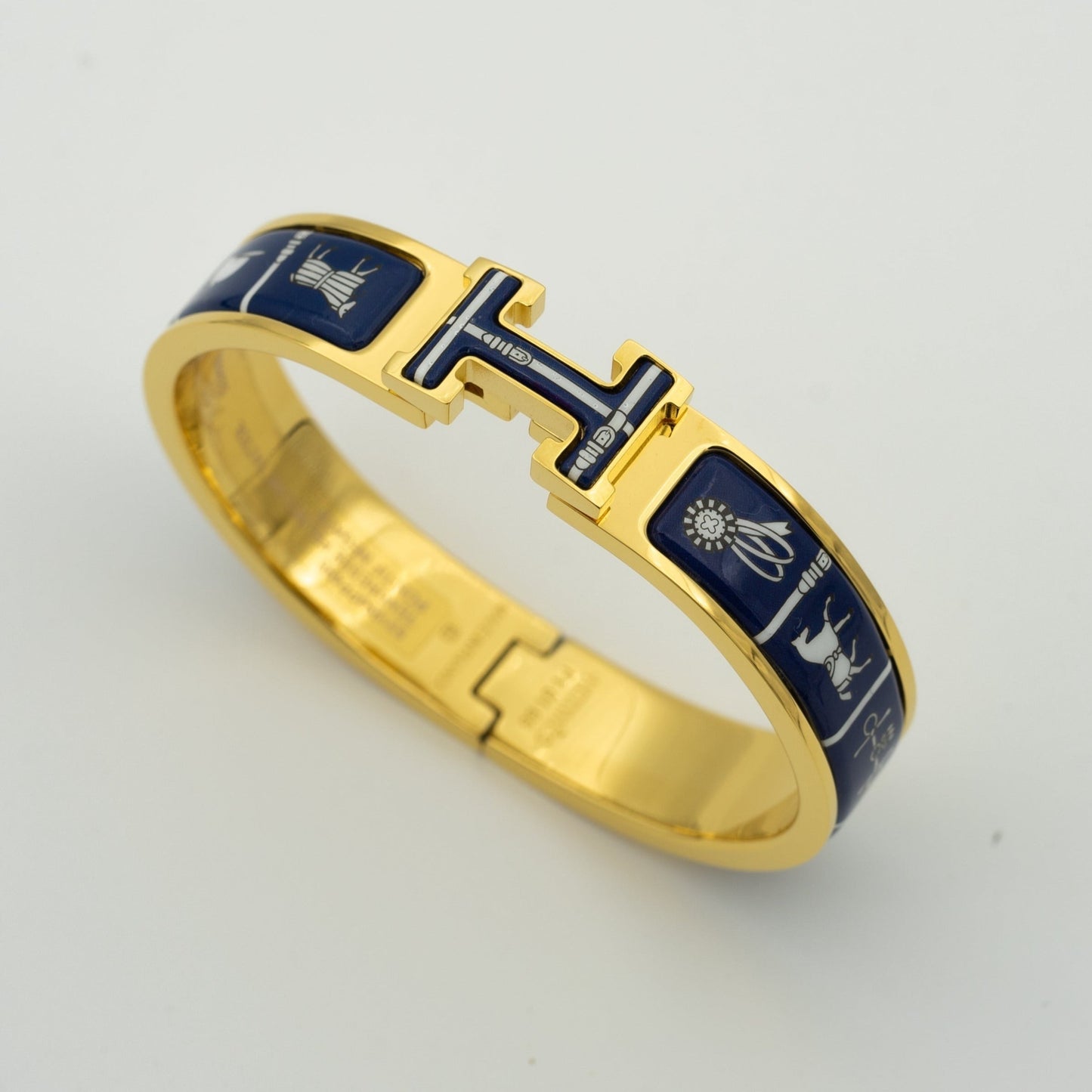 [BloomBling]H BRACELET BLUE CERAMIC