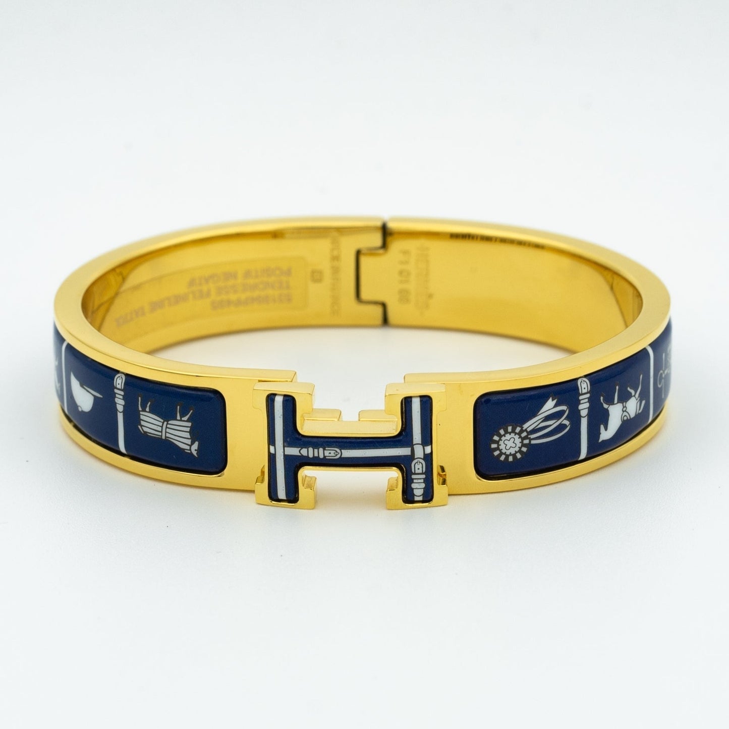 [BloomBling]H BRACELET BLUE CERAMIC