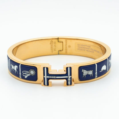 [BloomBling]H BRACELET BLUE CERAMIC
