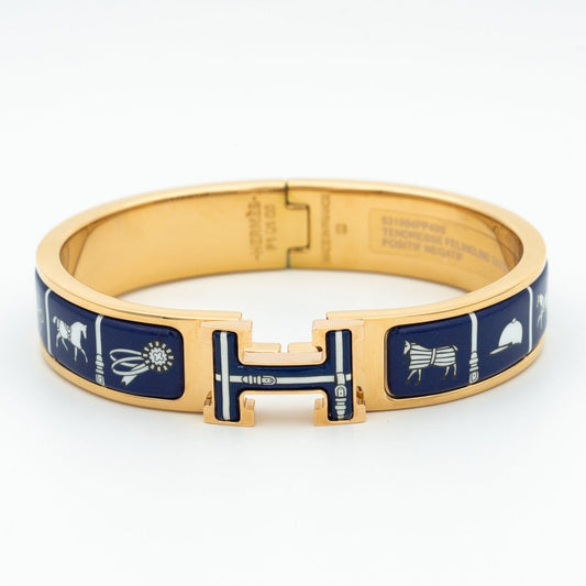 [BloomBling]H BRACELET BLUE CERAMIC