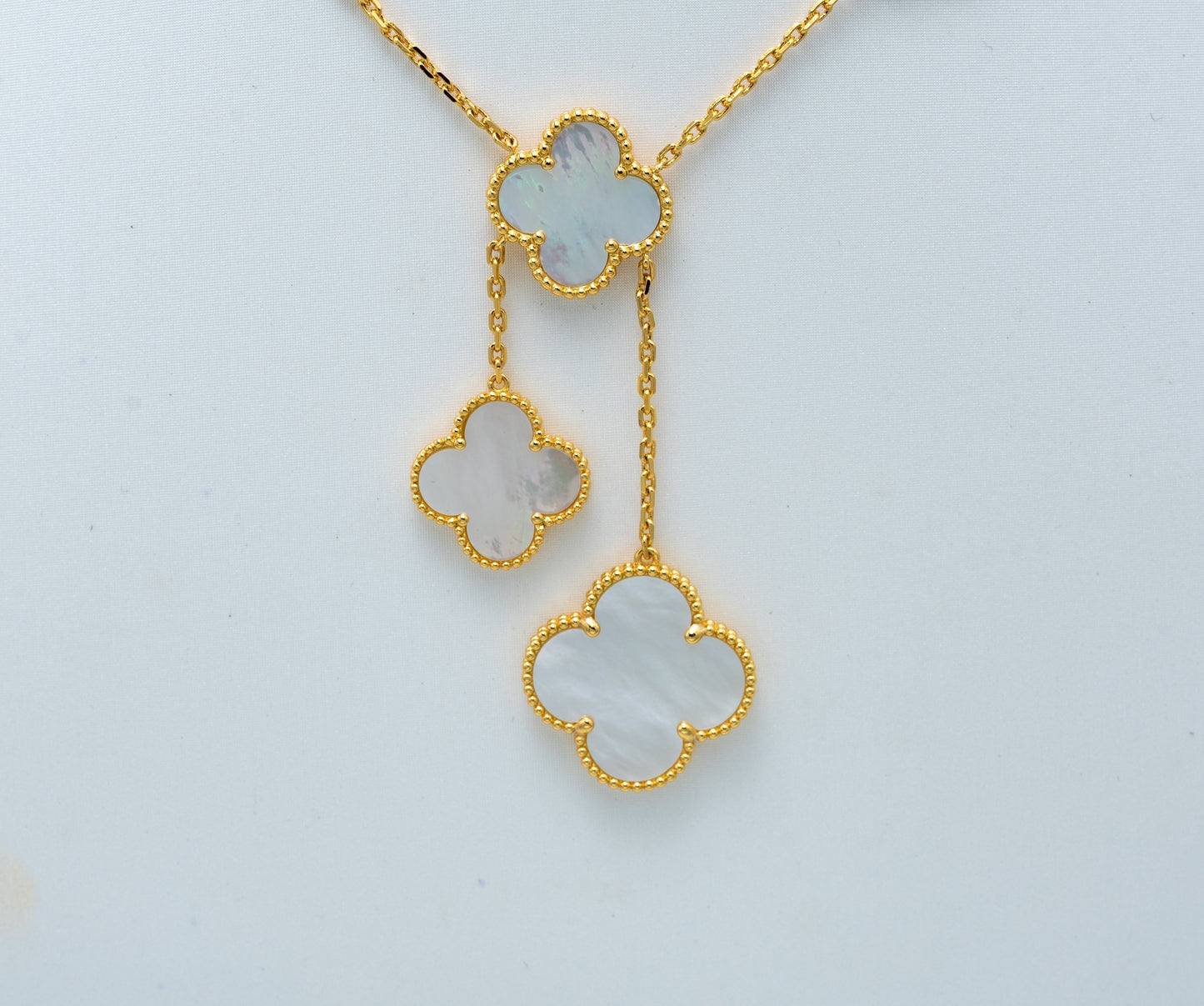 [BloomBling]CLOVER MOTHER OF PEARL NECKLACE 6 MOTIF