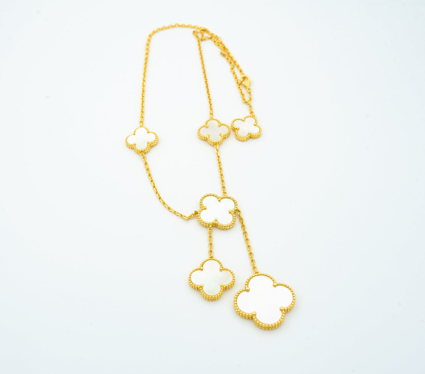 [BloomBling]CLOVER MOTHER OF PEARL NECKLACE 6 MOTIF