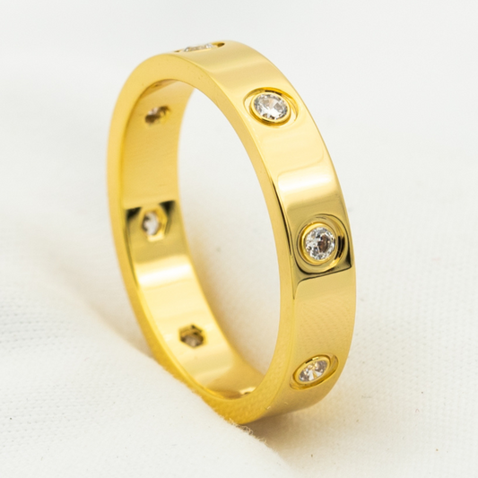 [BloomBling]LOVE RING 3.6MM 8 DIAMONDS