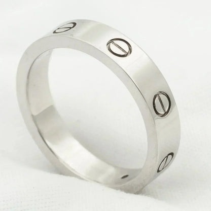 [BloomBling]LOVE RING 4MM 1 DIAMOND SILVER