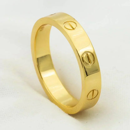 [BloomBling]LOVE RING 4MM 1 DIAMOND GOLD