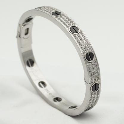 [BloomBling]LOVE BRACELET 6.1MM DIAMOND-PAVED CERAMIC