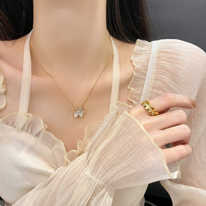 [BloomBling]FLOWER DIAMOND NECKLACE