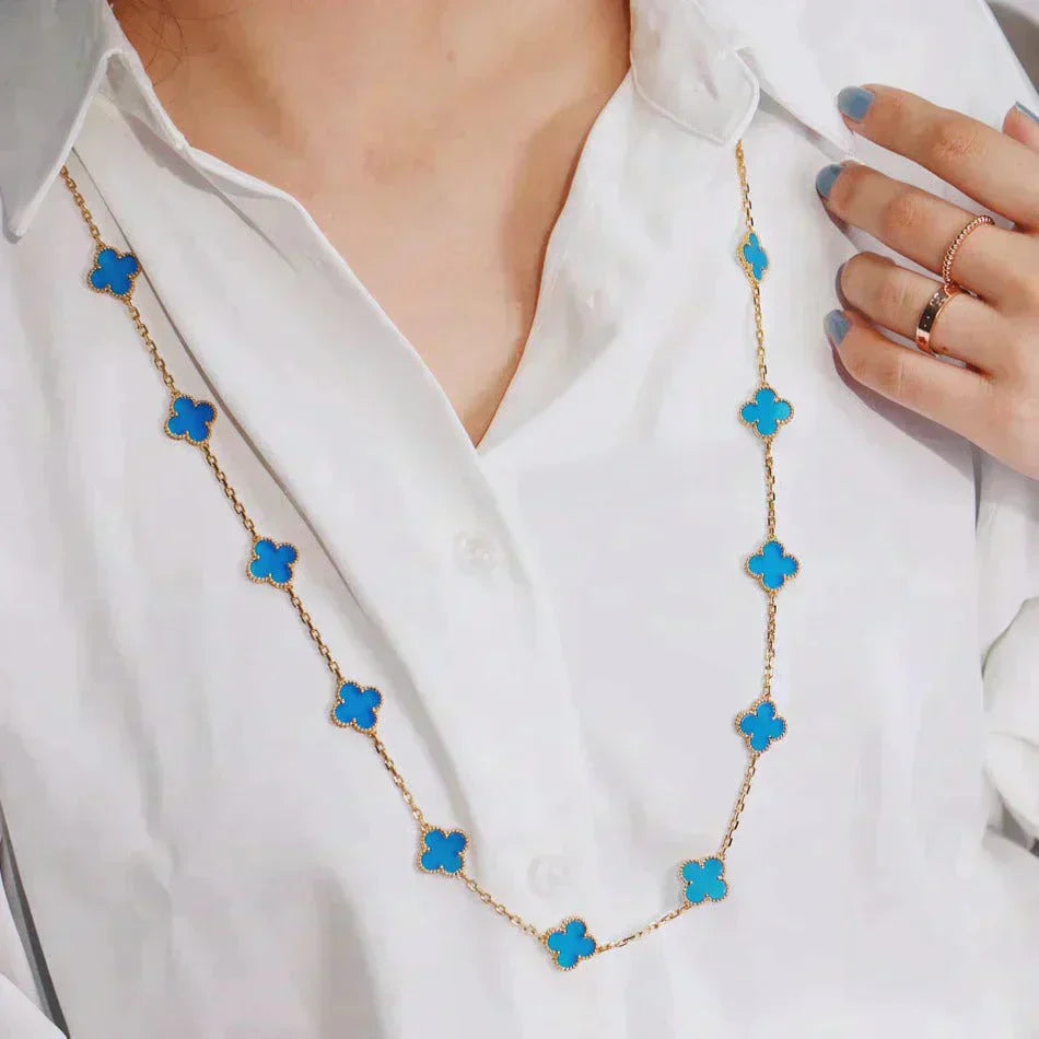 [BloomBling]CLOVER 20 MOTIFS TURQUOISE GOLD