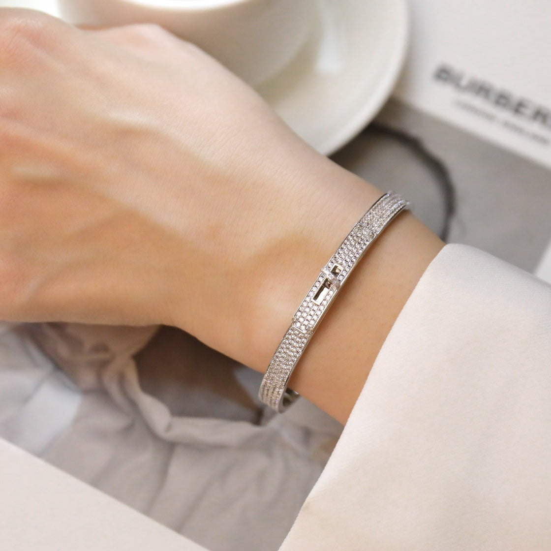[BloomBling]KELLY BRACELET DIAMOND PAVED