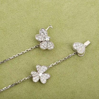 [BloomBling]FRIVOLE SILVER 9 FLOWERS NECKLACE
