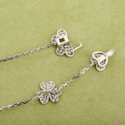 [BloomBling]FRIVOLE SILVER 9 FLOWERS NECKLACE