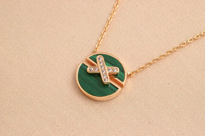 [BloomBling]JEUX DE ROSE GOLD DIAMOND NECKLACE
