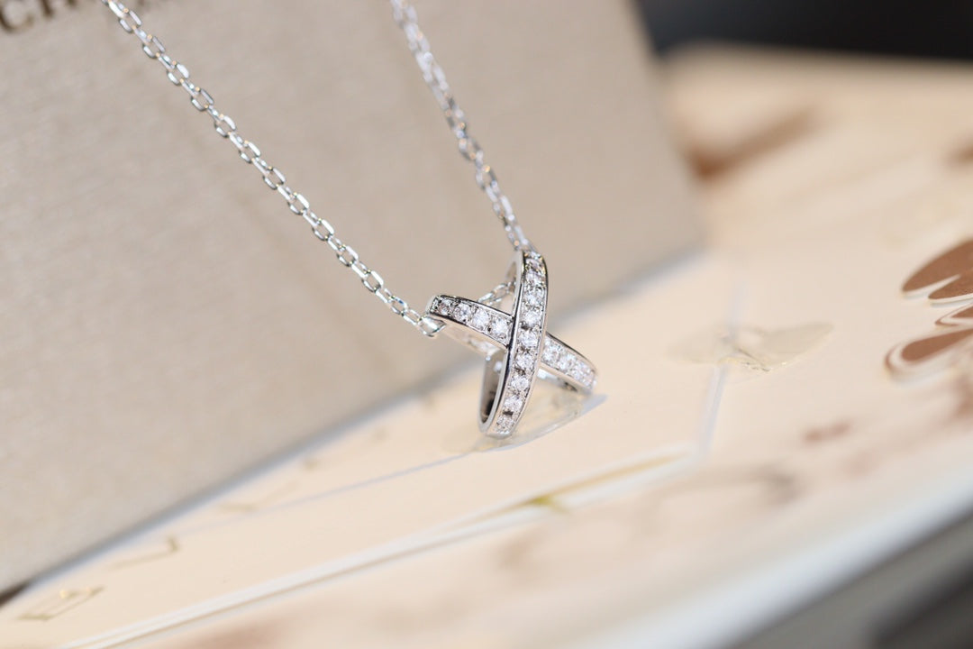 [BloomBling]JEUX DE DIAMOND NECKLACE