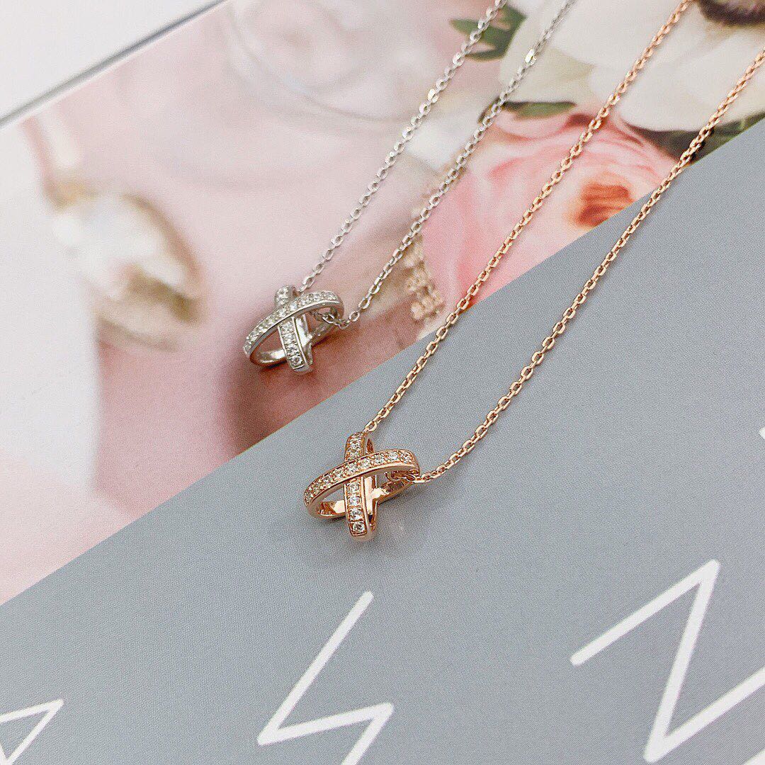 [BloomBling]JEUX DE DIAMOND NECKLACE