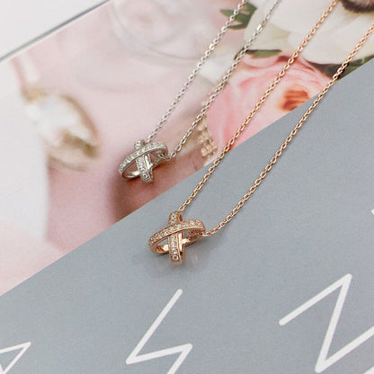 [BloomBling]JEUX DE DIAMOND NECKLACE