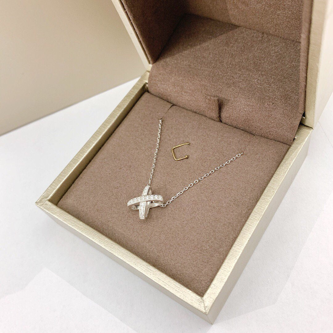 [BloomBling]JEUX DE DIAMOND NECKLACE