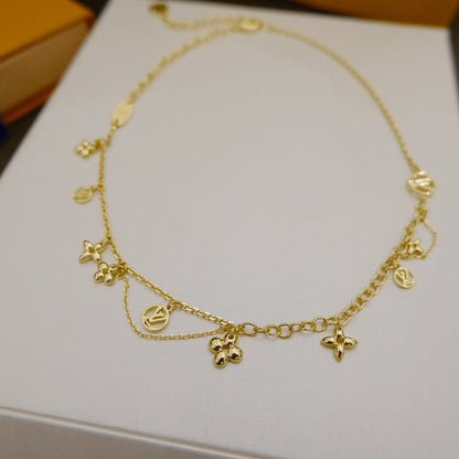 [BloomBling]BLOOMING SUPPLE NECKLACE BRASS