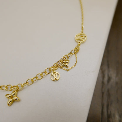 [BloomBling]BLOOMING SUPPLE NECKLACE BRASS