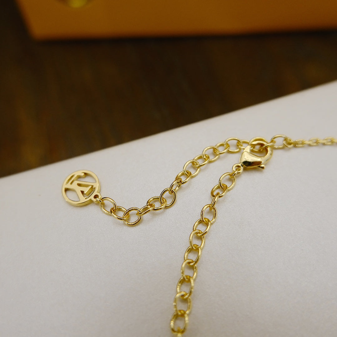 [BloomBling]BLOOMING SUPPLE NECKLACE BRASS