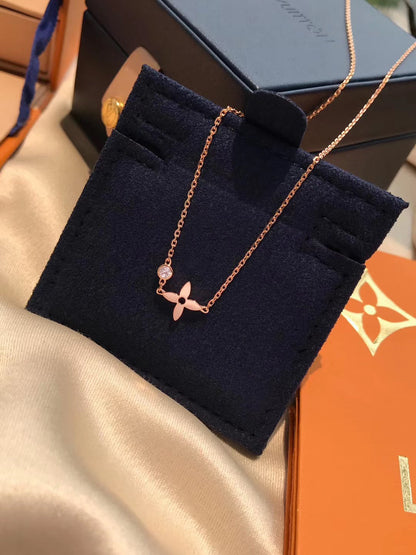 [BloomBling]BLOSSOM PENDANT PINK GOLD AND DIAMOND