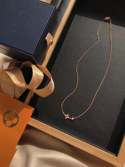[BloomBling]BLOSSOM PENDANT PINK GOLD AND DIAMOND