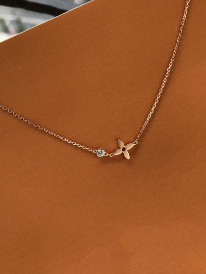 [BloomBling]BLOSSOM PENDANT PINK GOLD AND DIAMOND