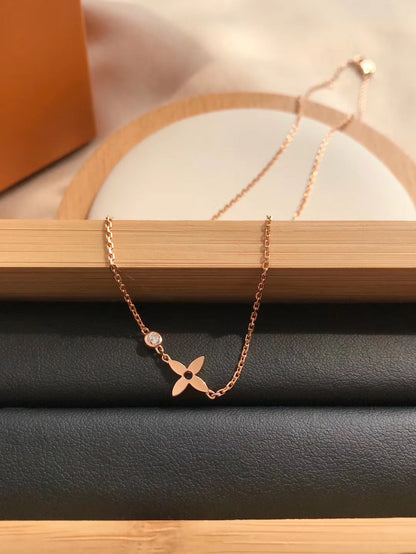 [BloomBling]BLOSSOM PENDANT PINK GOLD AND DIAMOND