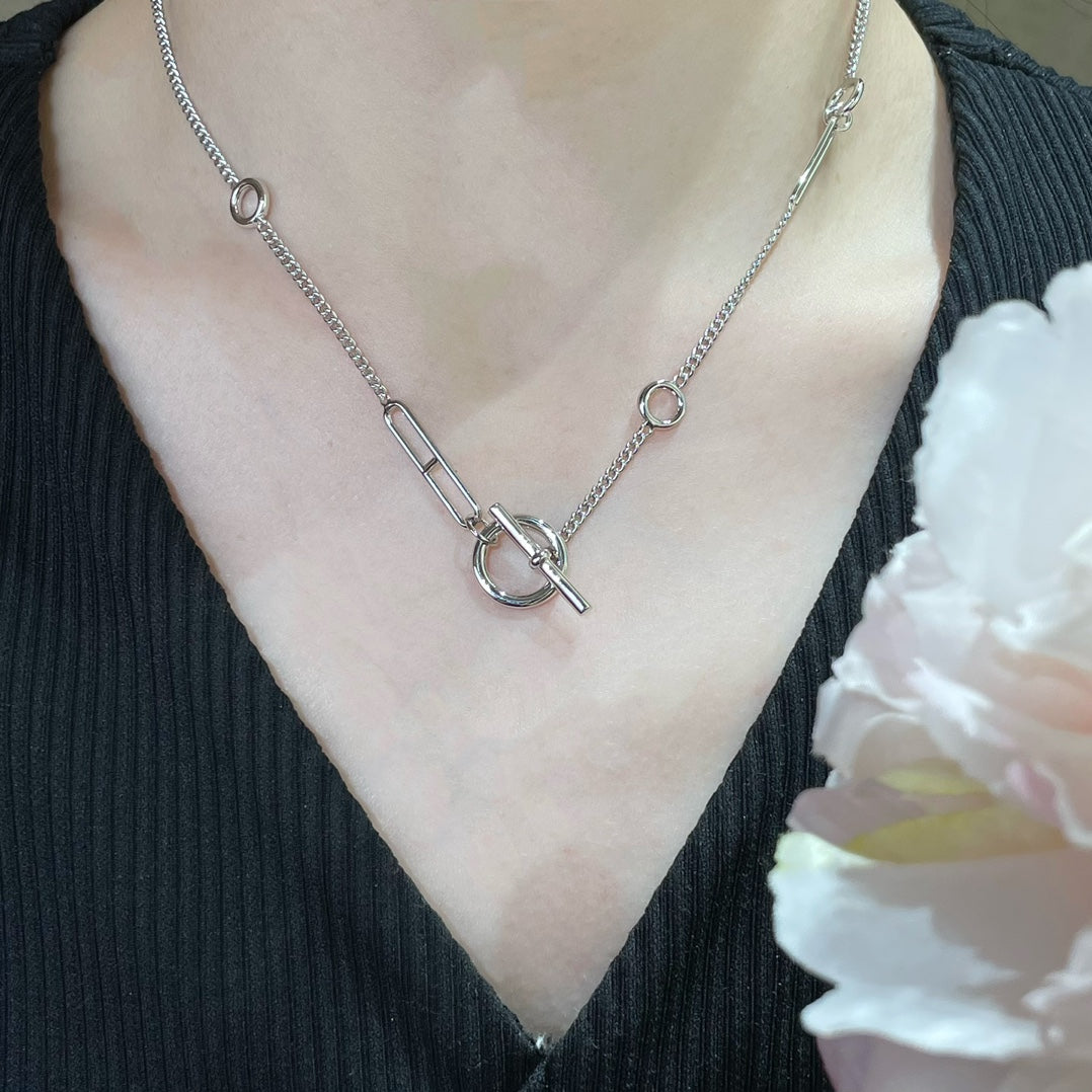 [BloomBling]HM STERLING CHAINE D'ANCRE HEART