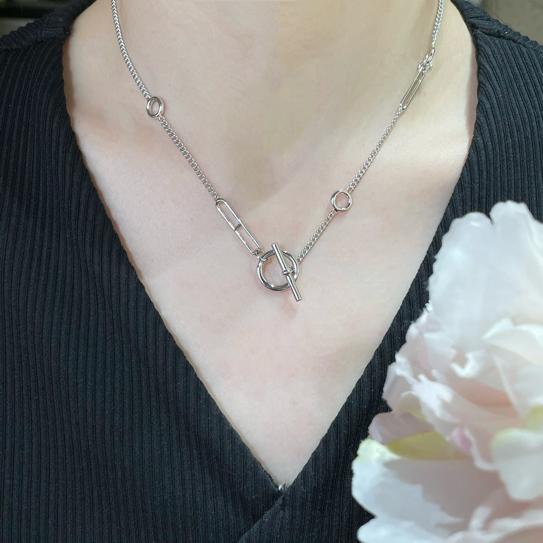 [BloomBling]HM STERLING CHAINE D'ANCRE HEART