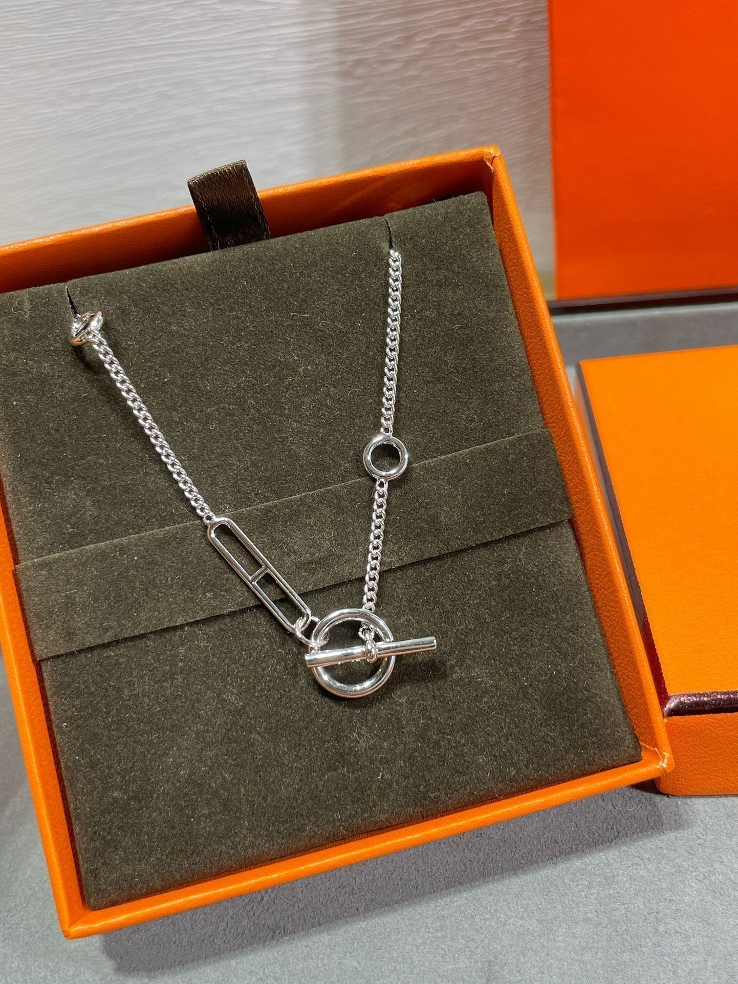 [BloomBling]HM STERLING CHAINE D'ANCRE HEART