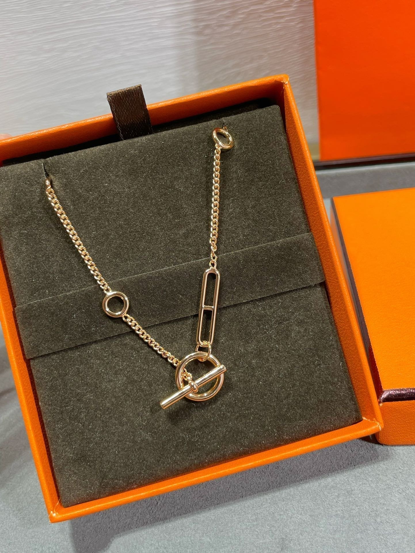 [BloomBling]HM STERLING CHAINE D'ANCRE HEART