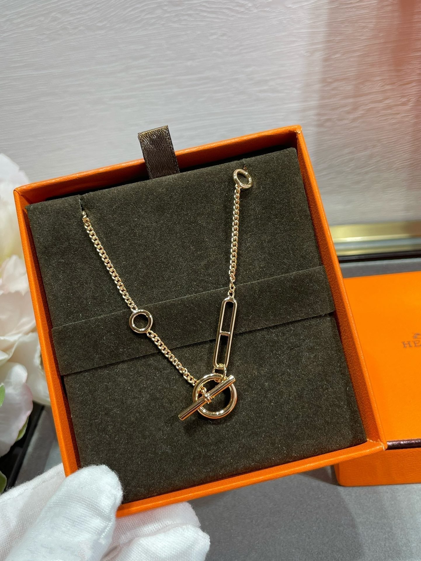 [BloomBling]HM STERLING CHAINE D'ANCRE HEART