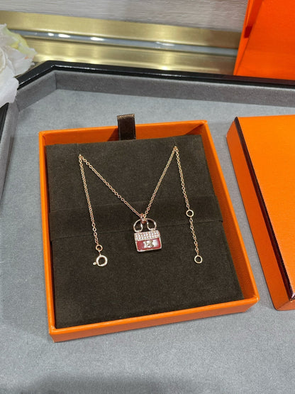 [BloomBling]H CIRCE MOISSANITE PENDANT NECKLACE GOLD