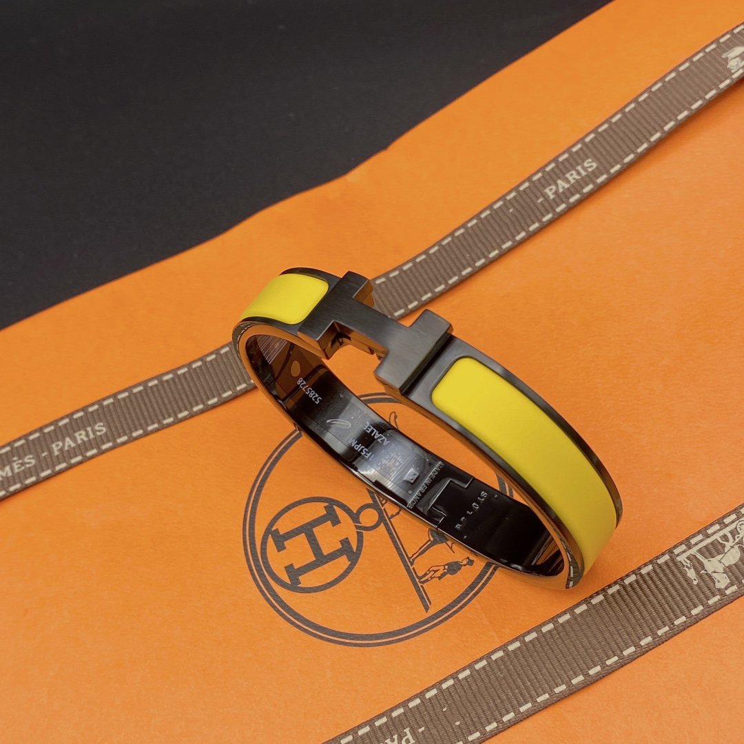 [BloomBling]CLIC HM SO BLACK YELLOW BRACELET