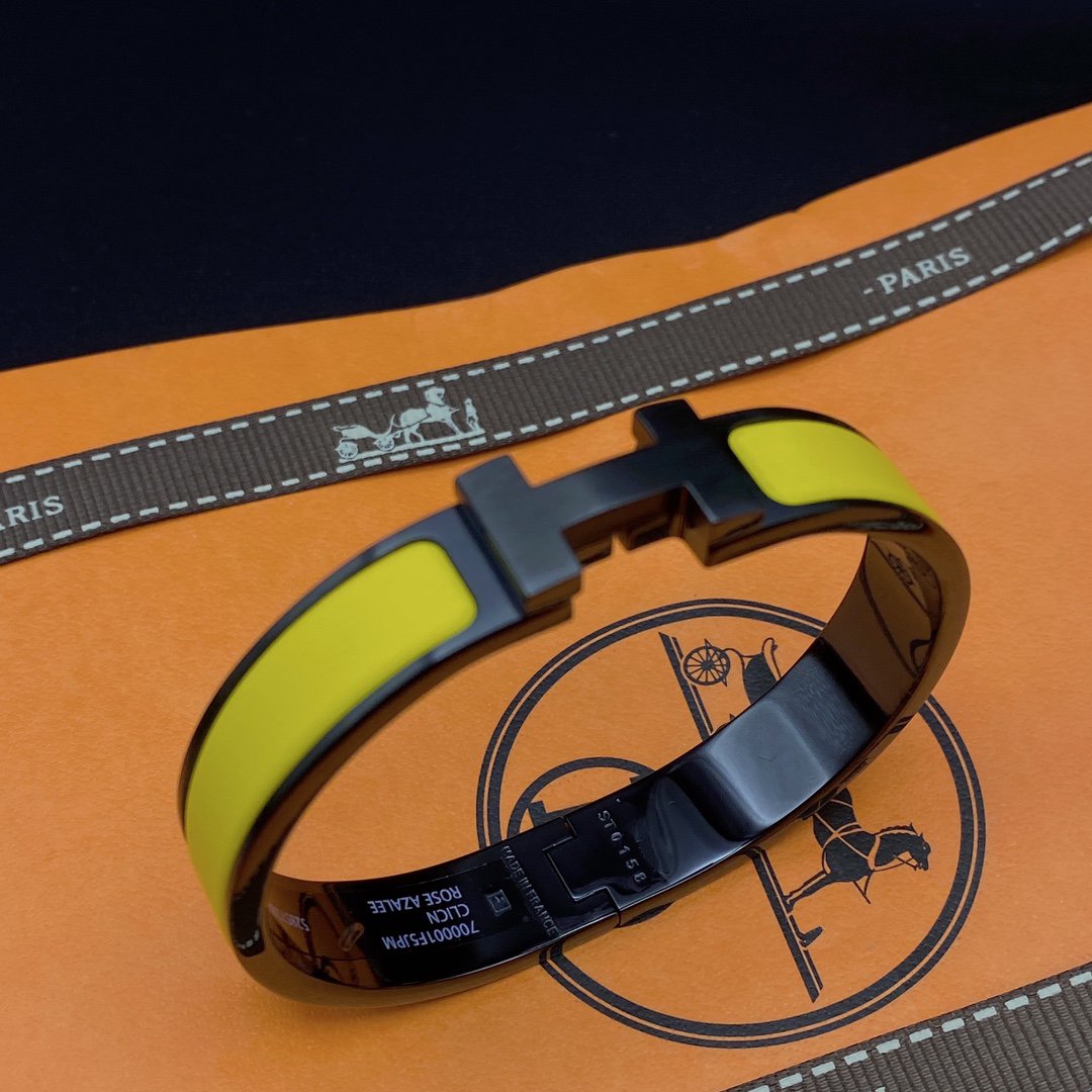 [BloomBling]CLIC HM SO BLACK YELLOW BRACELET