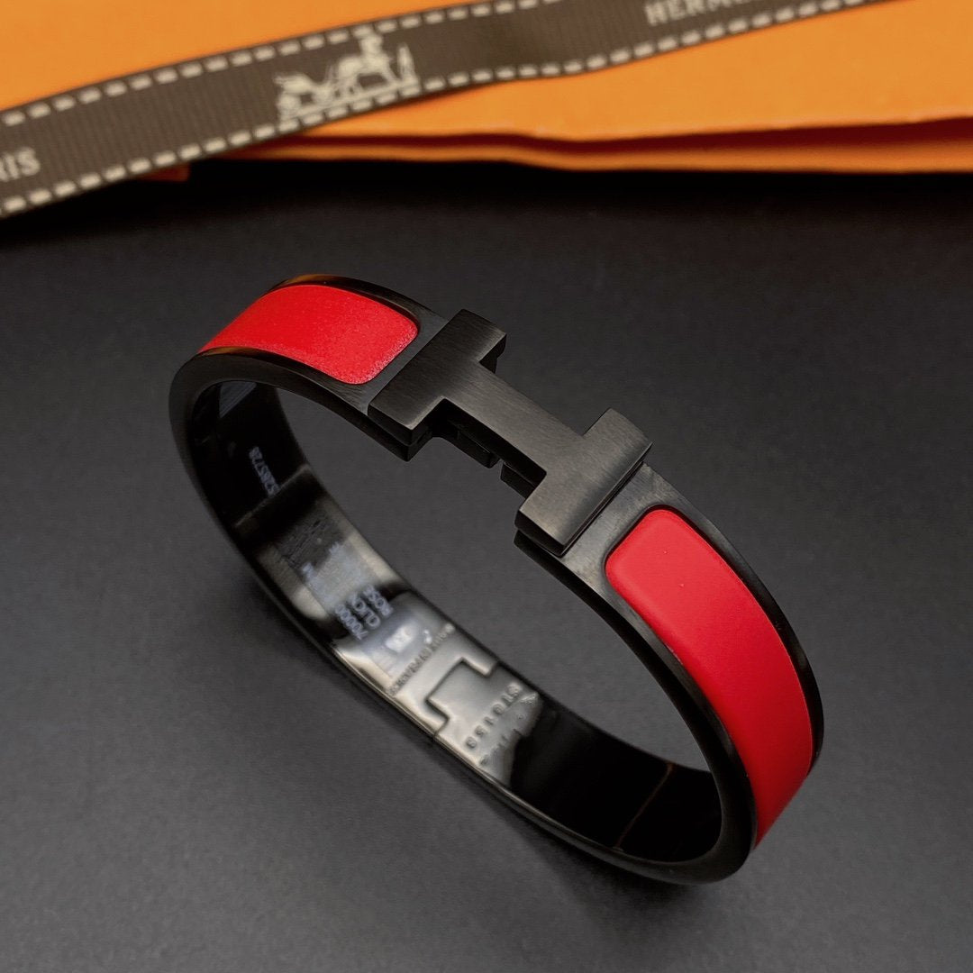 [BloomBling]CLIC HM SO BLACK RED BRACELET