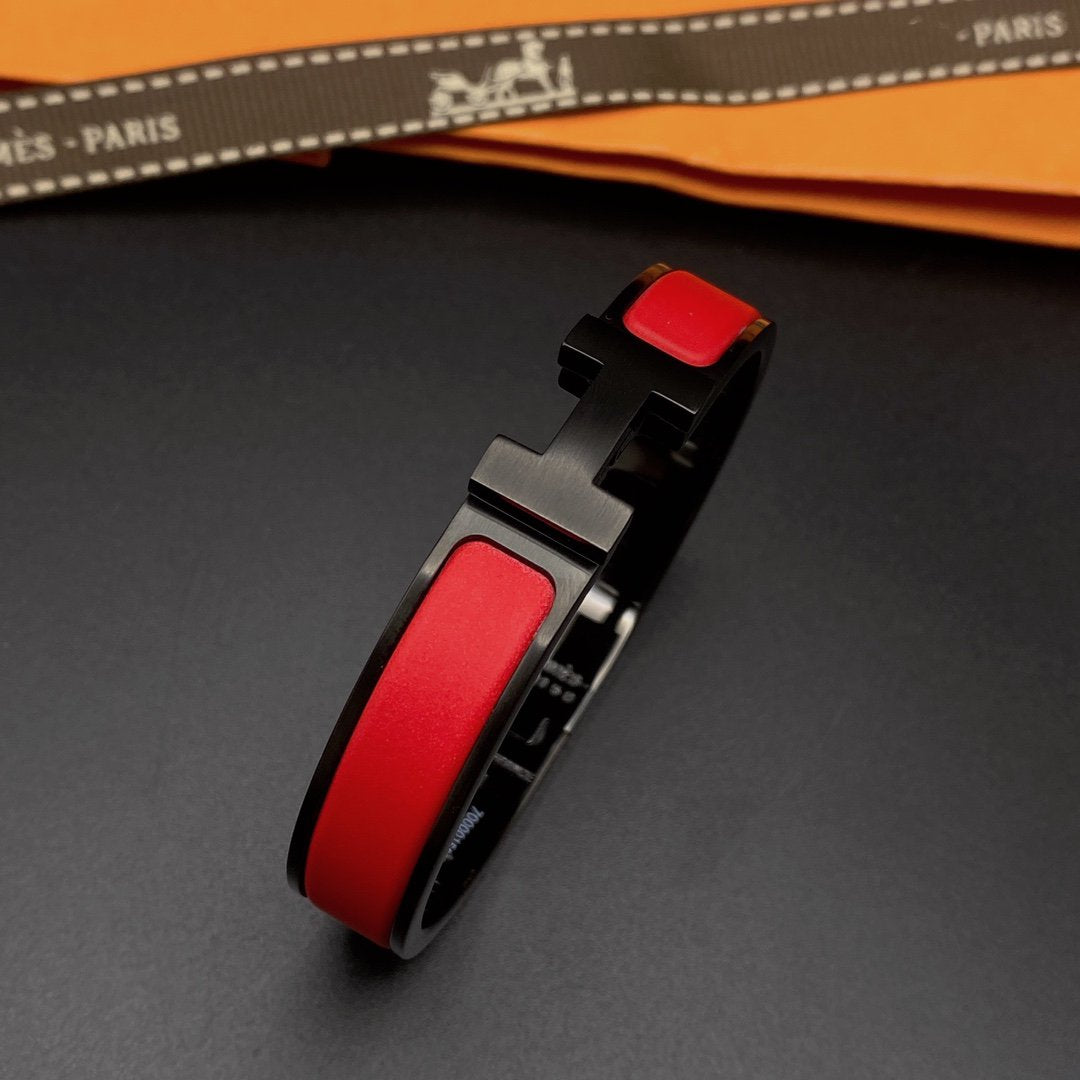 [BloomBling]CLIC HM SO BLACK RED BRACELET