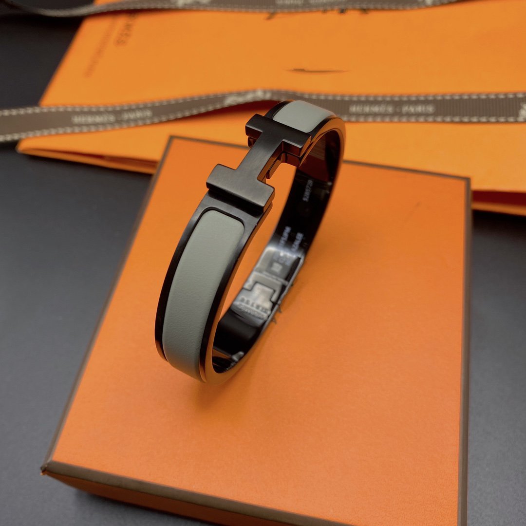 [BloomBling]CLIC HM SO BLACK GREY BRACELET