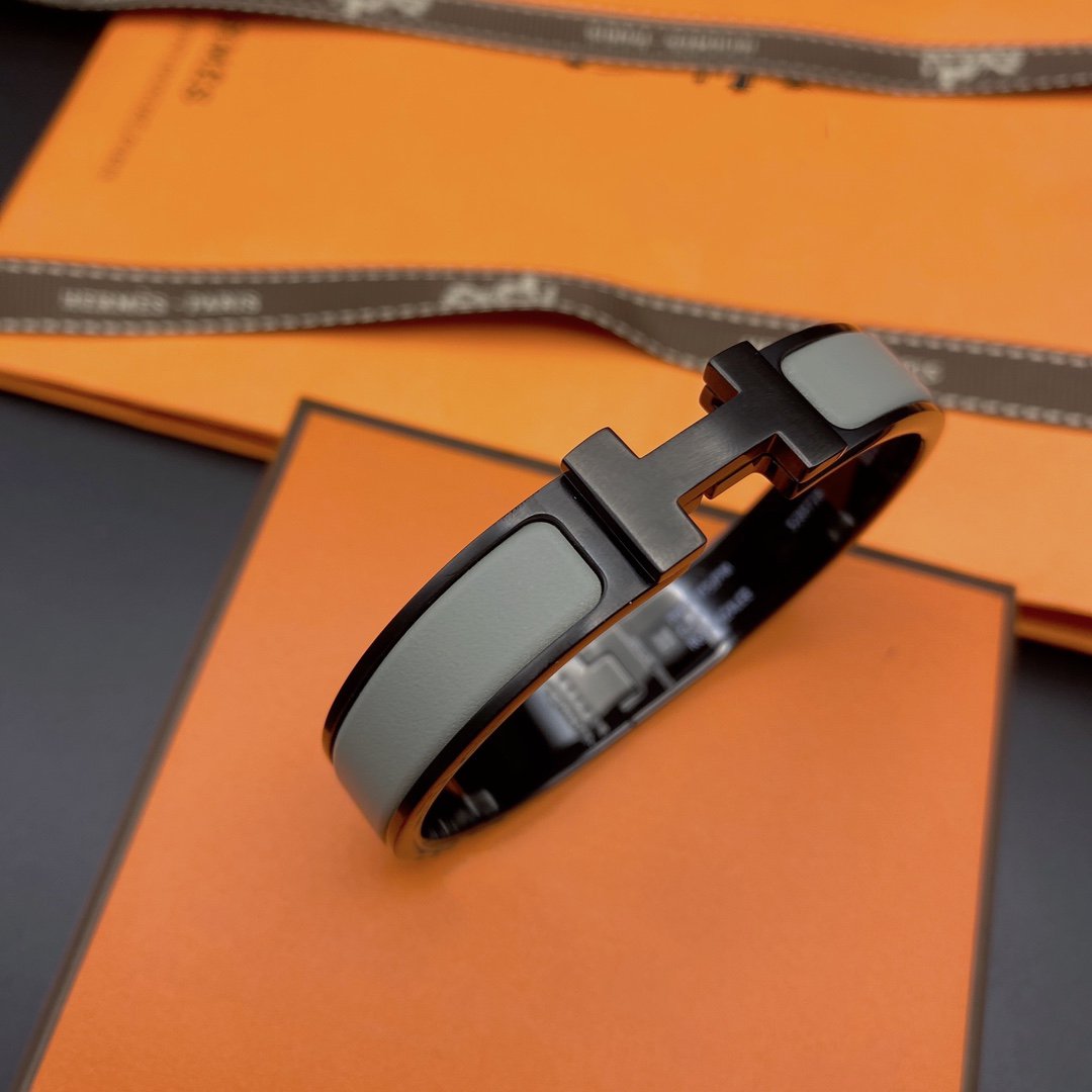 [BloomBling]CLIC HM SO BLACK GREY BRACELET