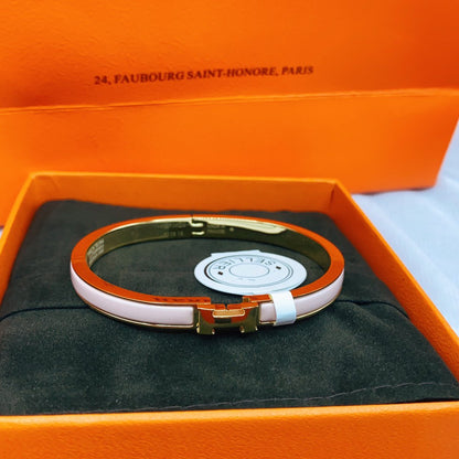 [BloomBling]CLASSIC HM CLIC  PINK 8MM ENAMEL BRACELET