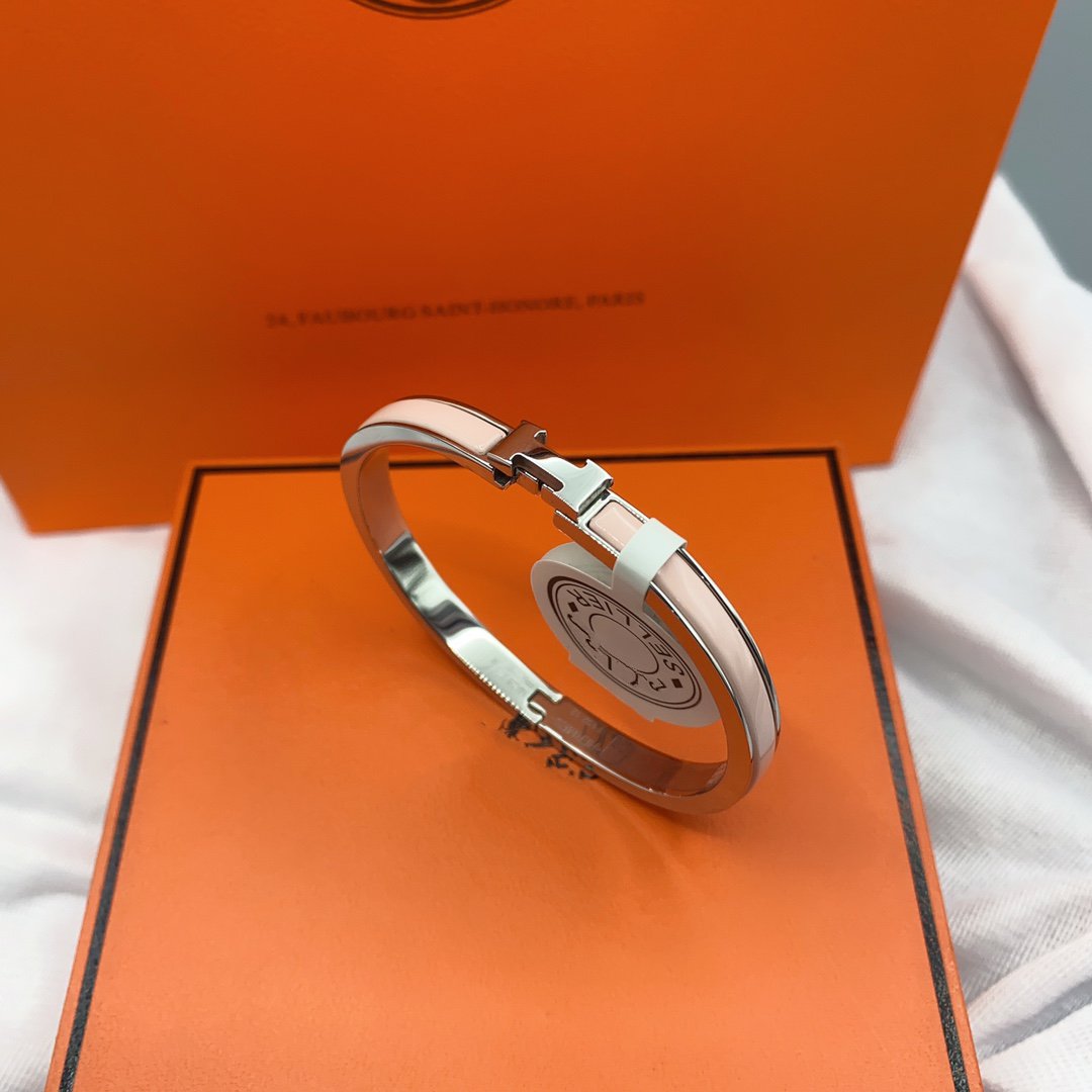 [BloomBling]CLASSIC HM CLIC  PINK 8MM ENAMEL BRACELET