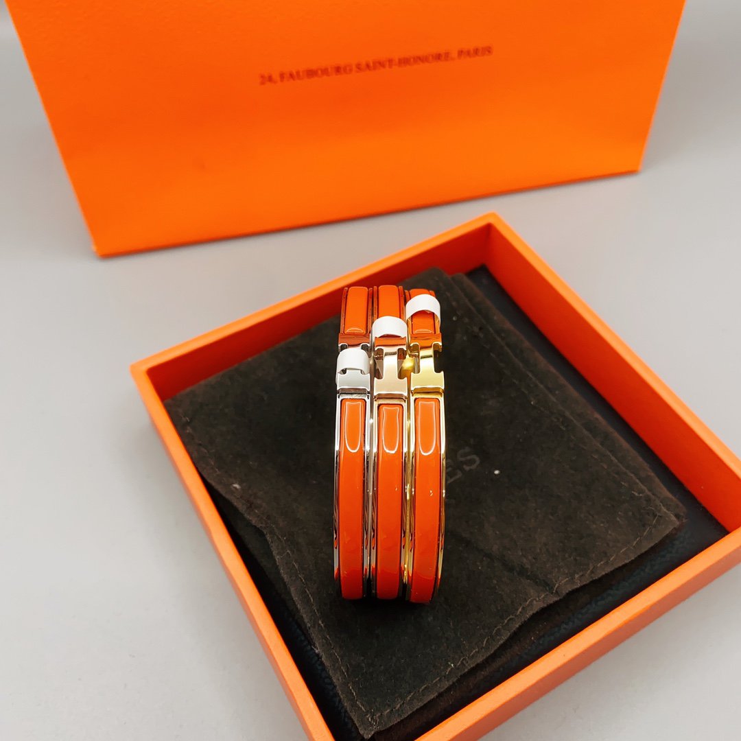 [BloomBling]CLASSIC HM CLIC RED 8MM ENAMEL BRACELET