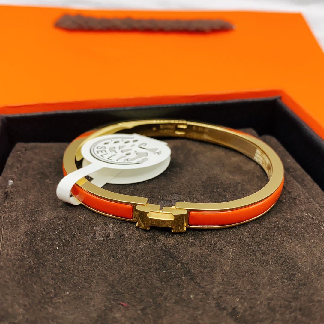[BloomBling]CLASSIC HM CLIC RED 8MM ENAMEL BRACELET