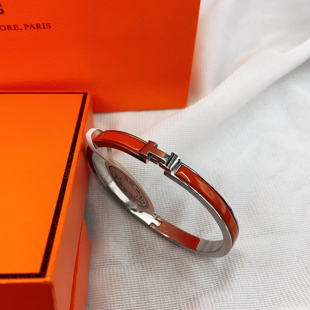 [BloomBling]CLASSIC HM CLIC RED 8MM ENAMEL BRACELET