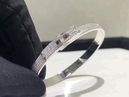 [BloomBling]HM KELLY BRACELET IN SILVER AND FULL PAVE DIAMOND